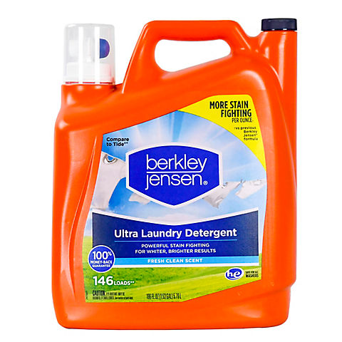 Berkley Jensen Ultra Liquid Laundry Detergent, 146 Loads, 196 fl. oz.