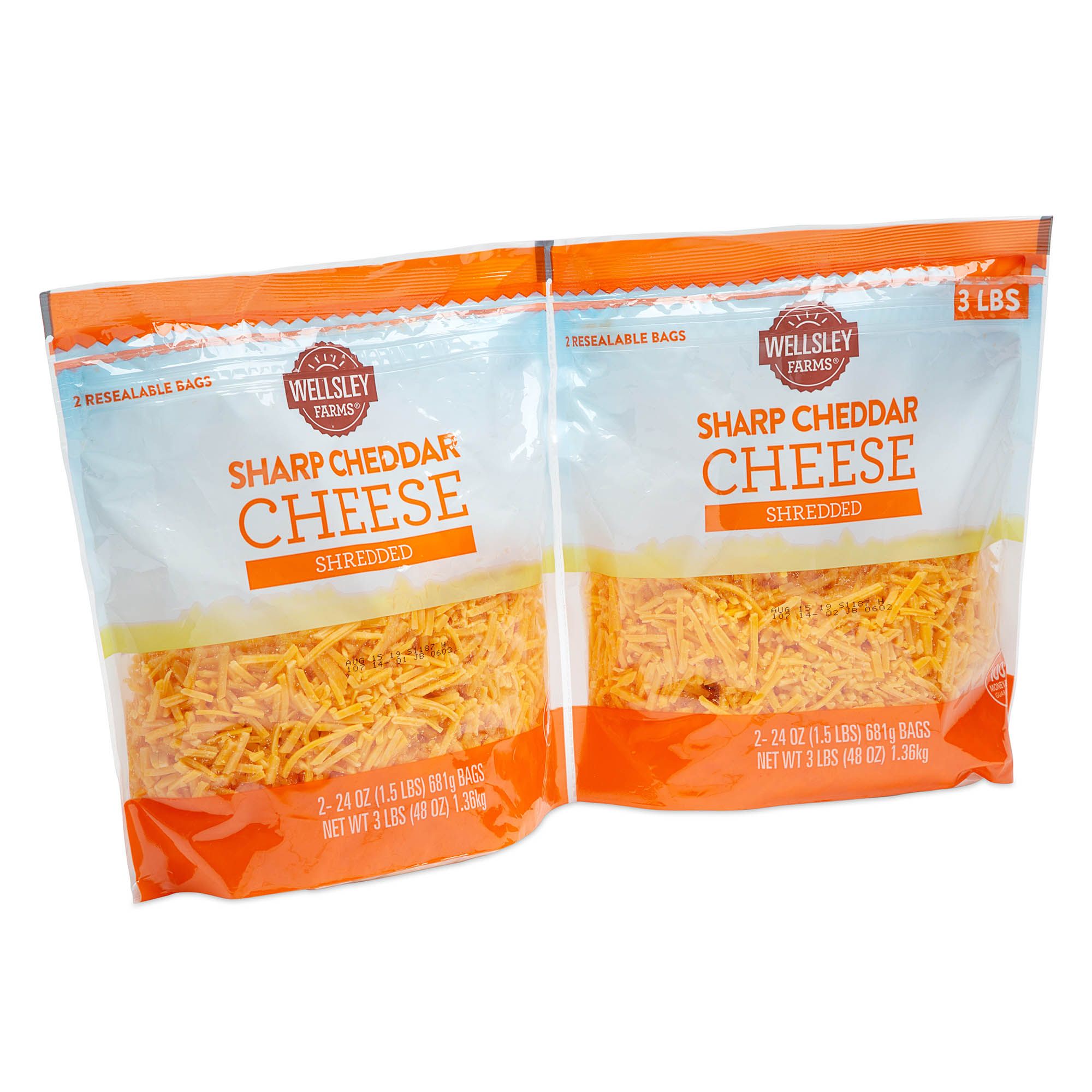 Essential Everyday Shredded Mild Cheddar Cheese, Thick Cut