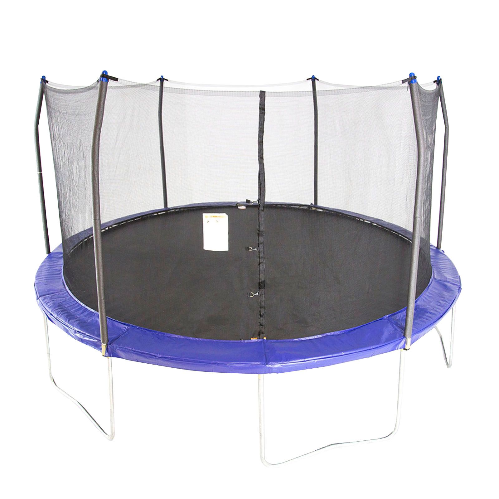 Skywalker Trampolines 15' Round Trampoline with Enclosure - Blue