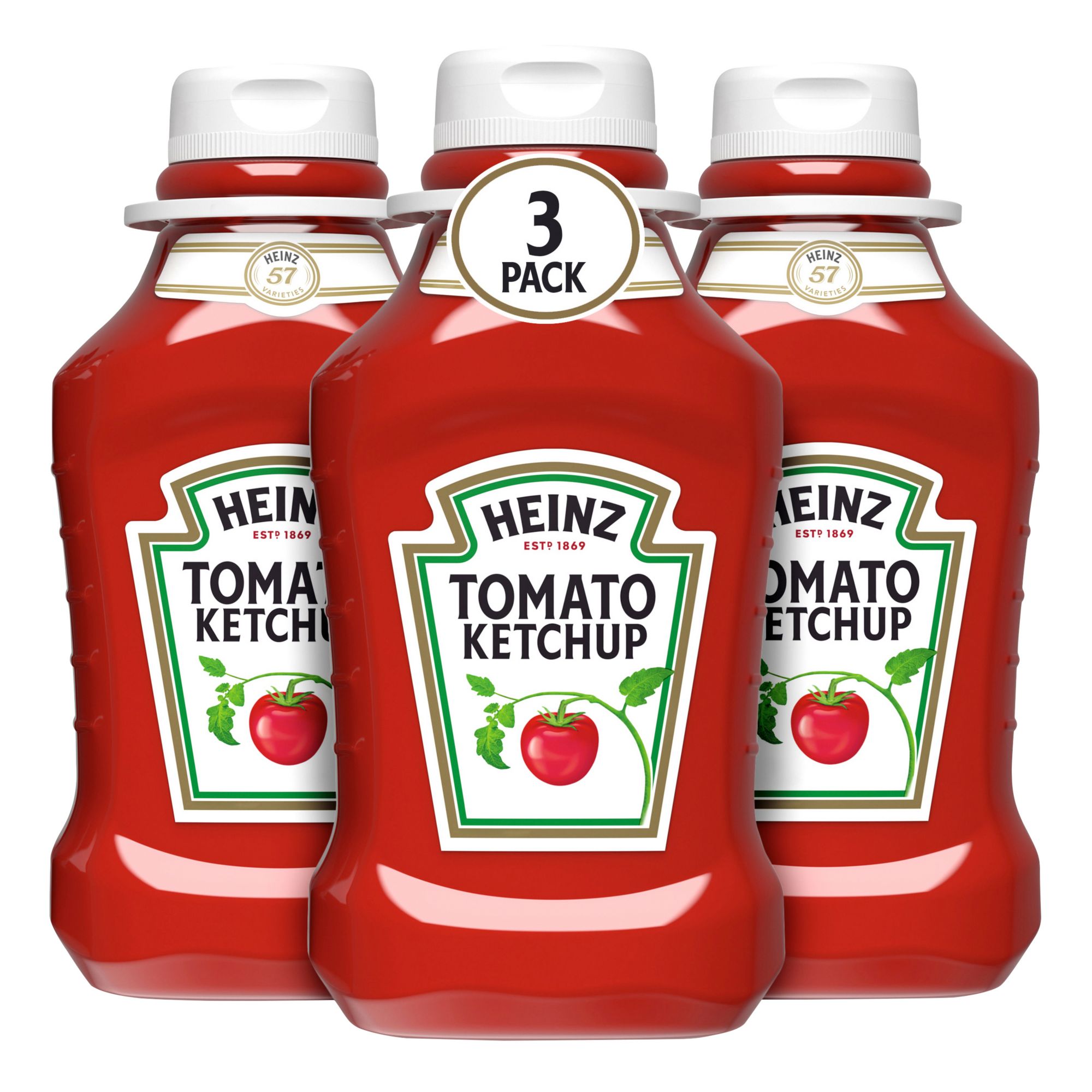 Heinz Tomato Ketchup Squeeze Bottle, 44 oz, 3 Pack - Gluten Free and Kosher  Ketchup in the Snacks & Candy department at