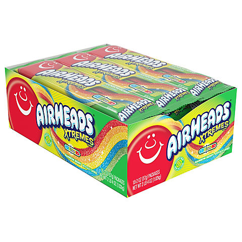 Airheads Xtremes Sweetly Sour Belts, 18 ct.