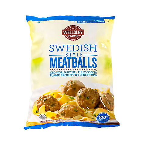 Wellsley Farms Swedish-Style Meatballs, 5 lbs.