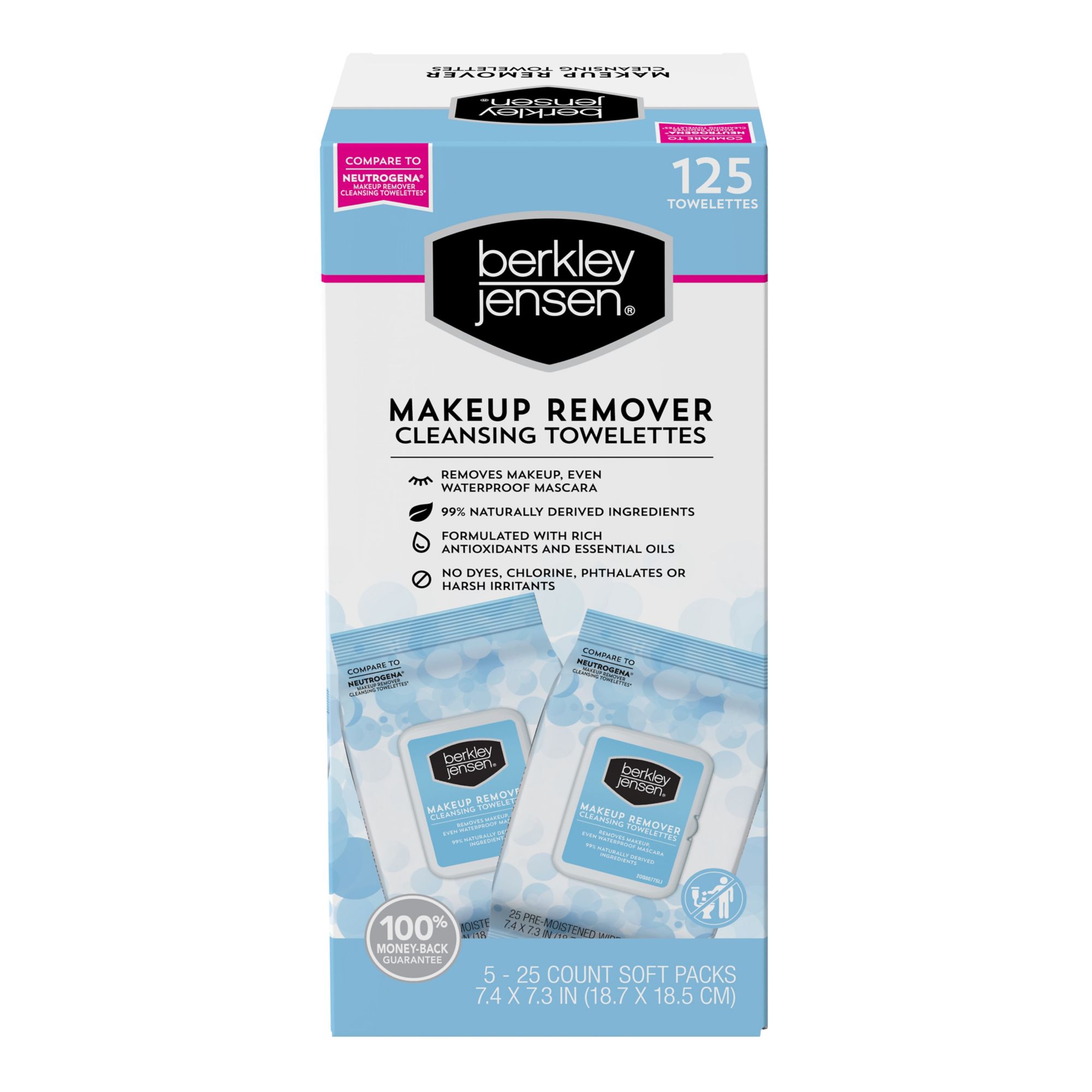 Berkley Jensen Makeup Remover Wipes, 125 ct.