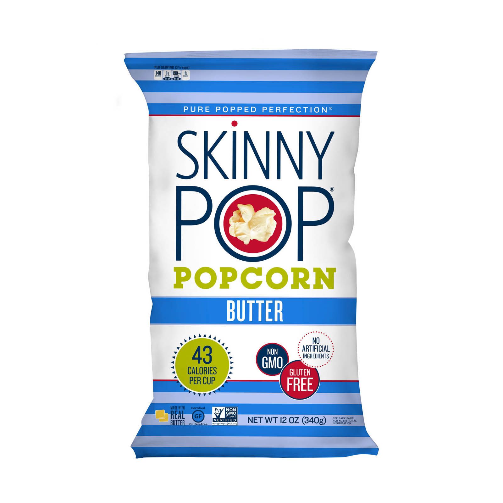 SkinnyPop Butter Popcorn, Gluten Free, Non-GMO, Healthy Popcorn