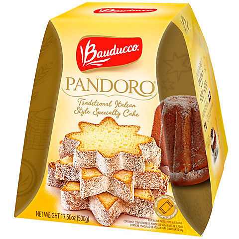 Bauducco Pandoro Full Pallet Display Traditional Italian Style Cake, 17.5 oz.