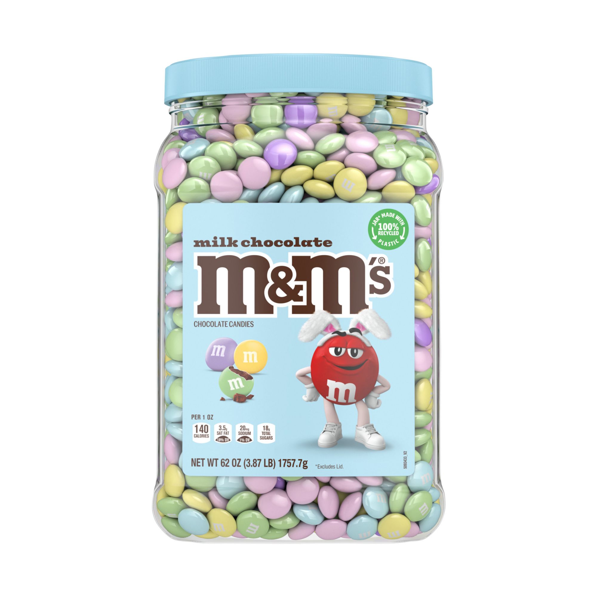 M&M's Milk Chocolate Pastel Easter Candy Bulk Jar, 62 oz. - BJs Wholesale  Club