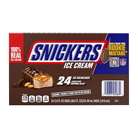 Snickers Ice Cream Bars, 24 ct./2 oz.