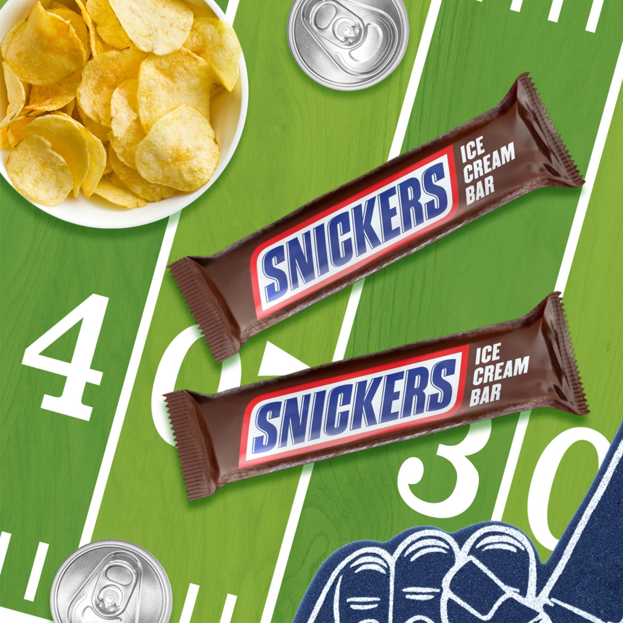 Snickers Ice Cream Bars, Chocolatey Caramel Peanut Butter, Individually Wrapped, Bars, 24 pk./2 oz.