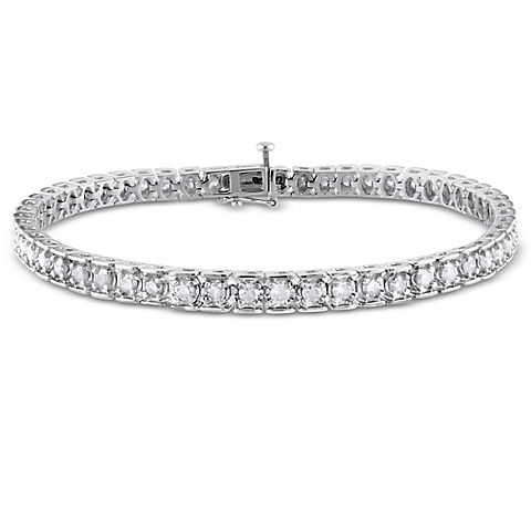 3.00 ct. t.w. Diamond Tennis Bracelet in Sterling Silver