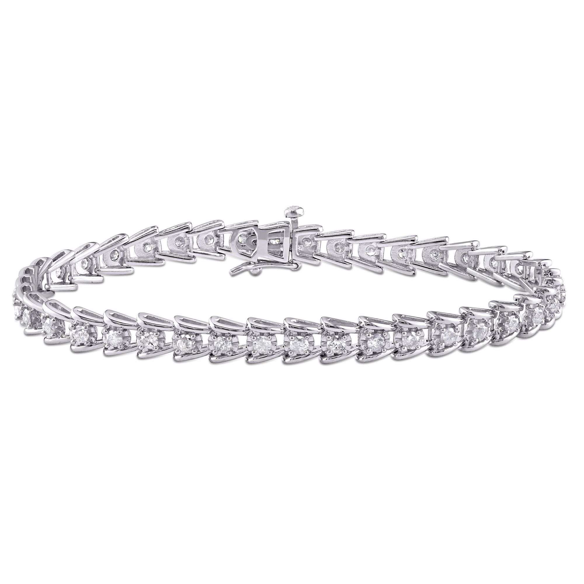 NEW STARS Men's Sterling Link Bracelet With Star Clasp by King