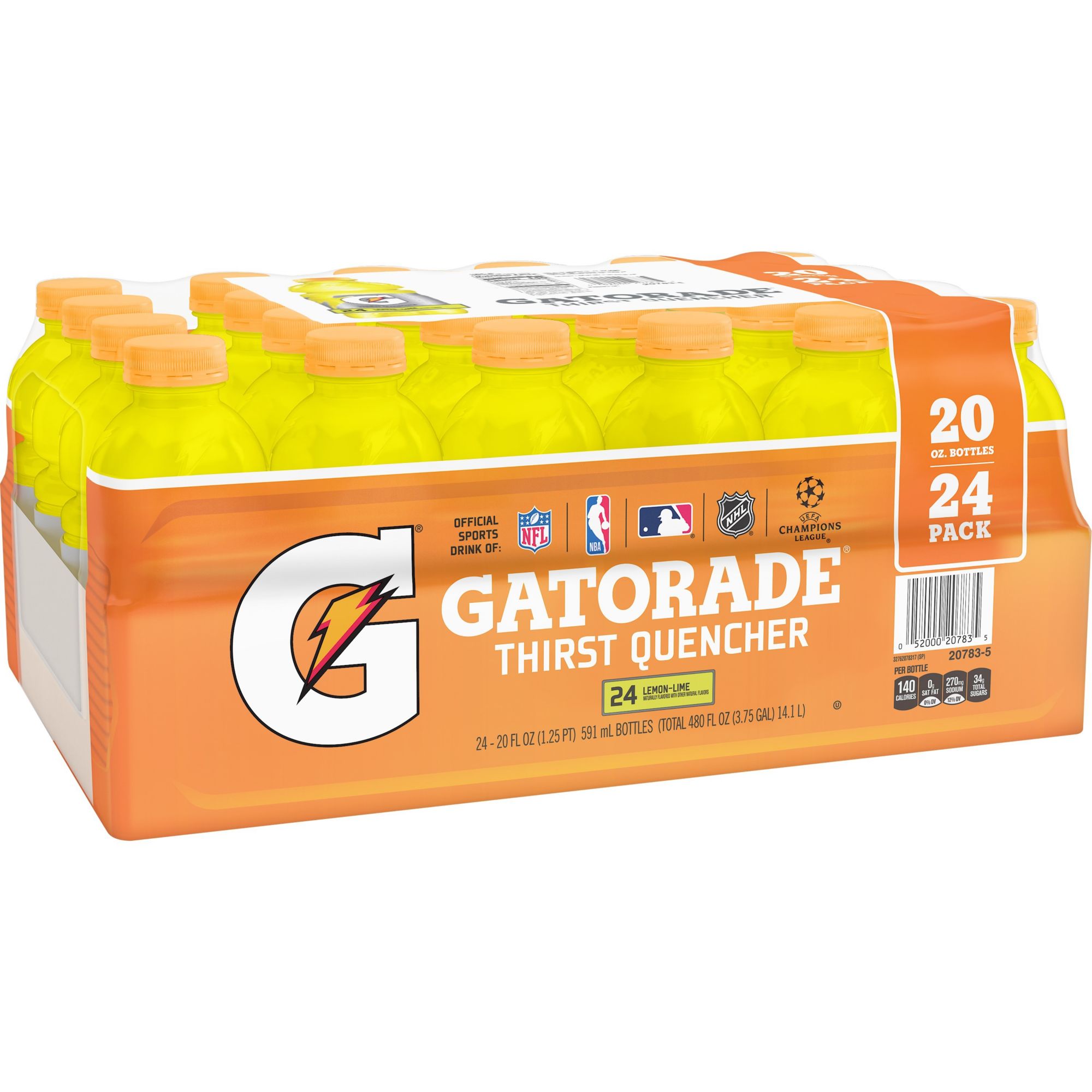 Gatorade 20 Oz. Lemon-Lime Wide Mouth Thirst Quencher Drink (24-Pack) -  Power Townsend Company