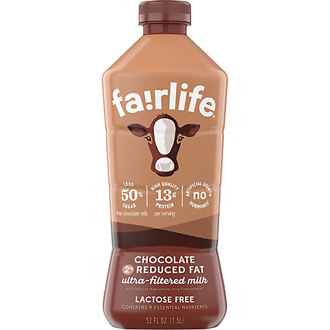 Fairlife Chocolate Flavored Reduced-Fat Ultra-Filtered Lactose-Free Milk, 52 fl. oz.