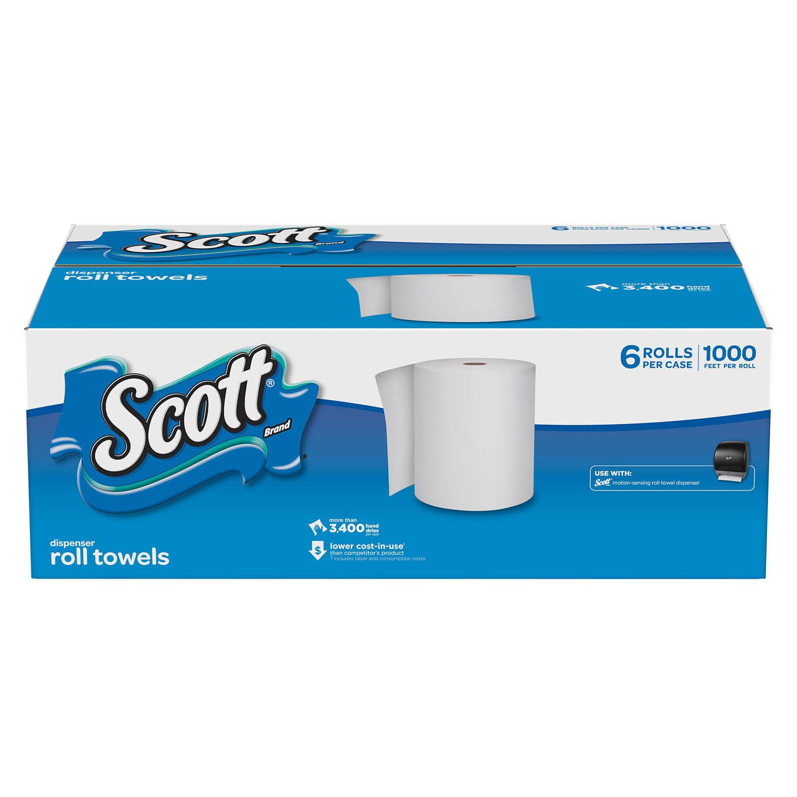 Scott Scott Shop Towels, Blue - 3 count