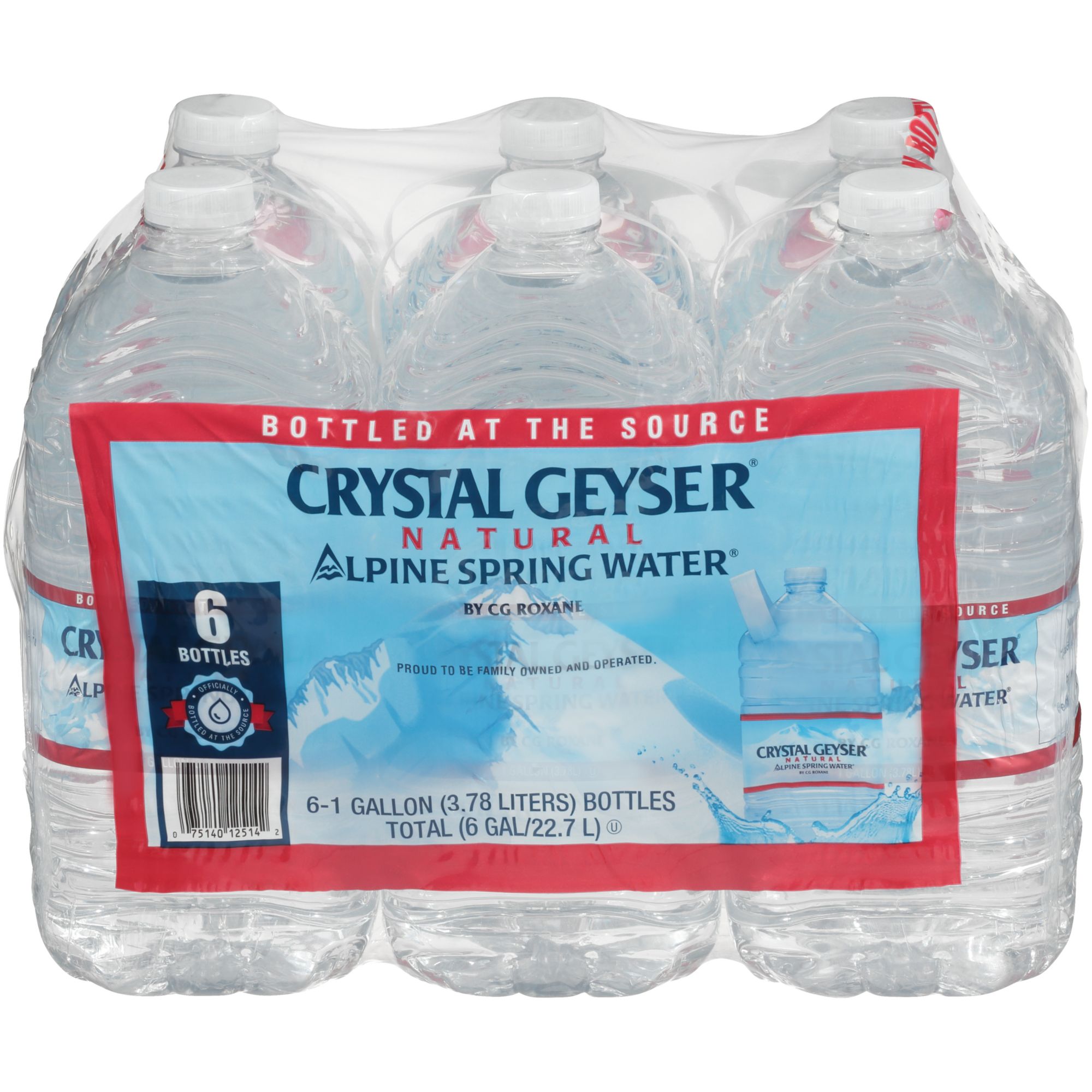 Crystal Geyser Natural Alpine Spring 16.9 Oz. Water Bottles, 24-Pack