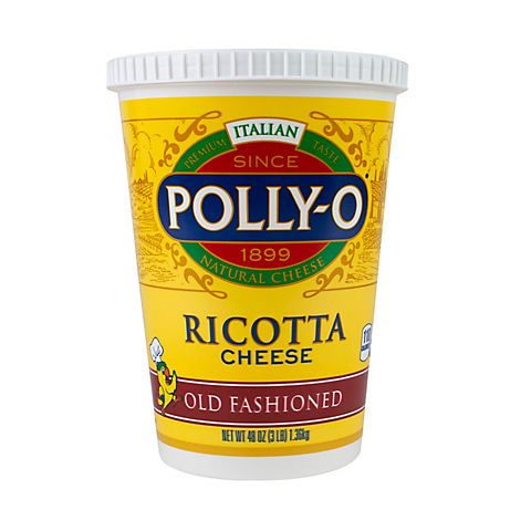 Polly-O Old Fashioned Whole Milk Ricotta Cheese, 48 oz.