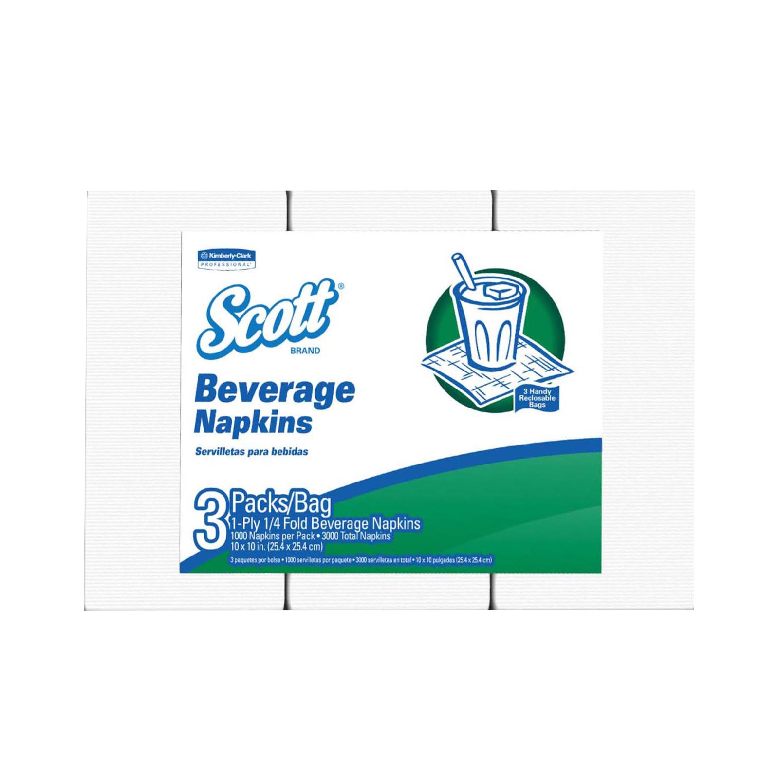 [1000 Pack] White Beverage Napkins 1-Ply Bulk Cocktail Napkins, Restaurant  Bar P