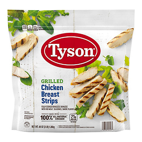 Tyson Grilled Chicken Strips, 3 lbs.