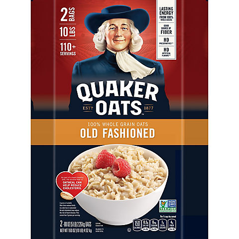 Quaker Oats Old Fashioned Oatmeal, 2 pk./5 lbs.