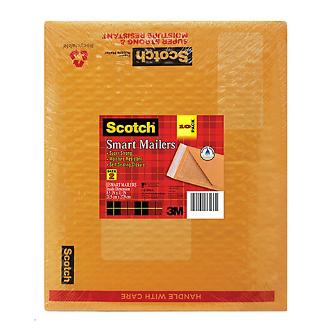 Scotch 8.5" x 11" Plastic Bubble Mailers, 10 ct.