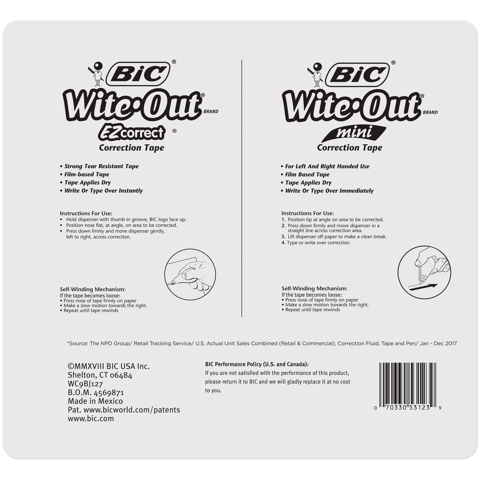  Wite-Out Brand EZ Correct Grip Correction Tape