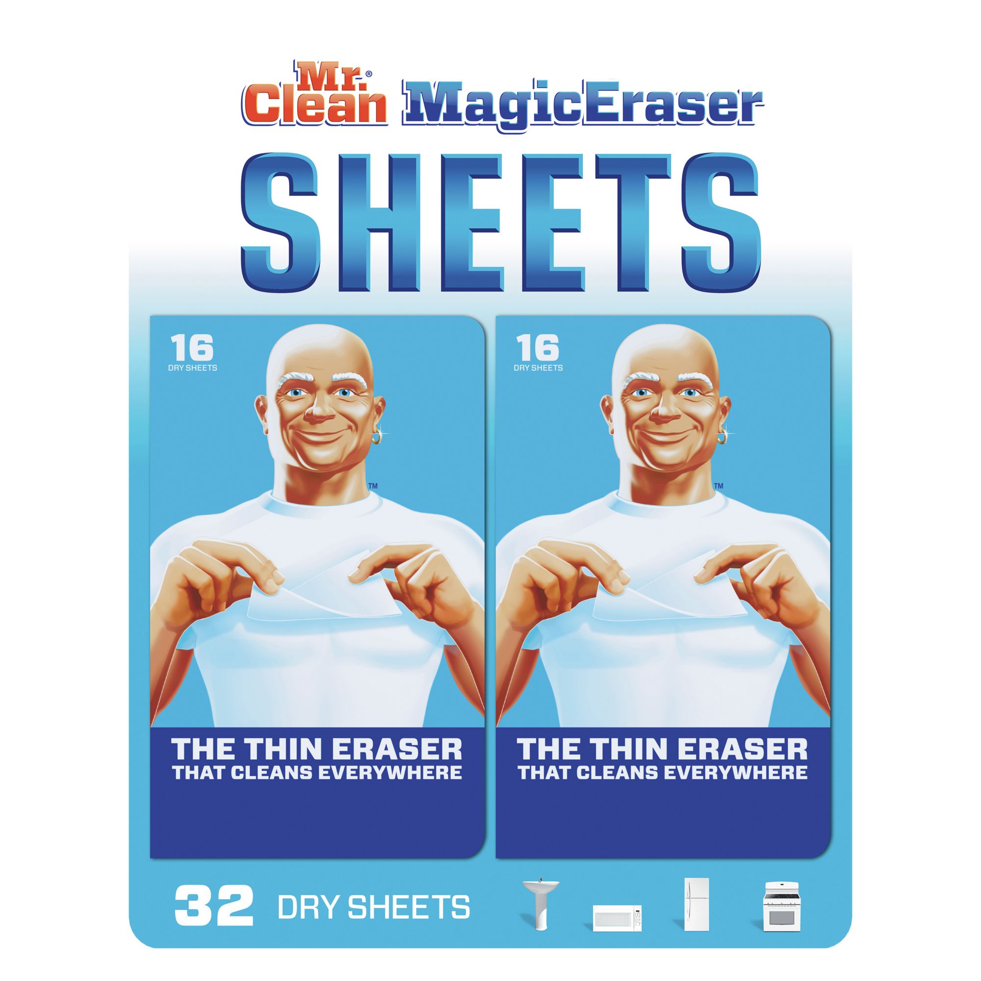  Mr Clean Erase and Renew Magic Eraser, Original, 2 Count :  Health & Household