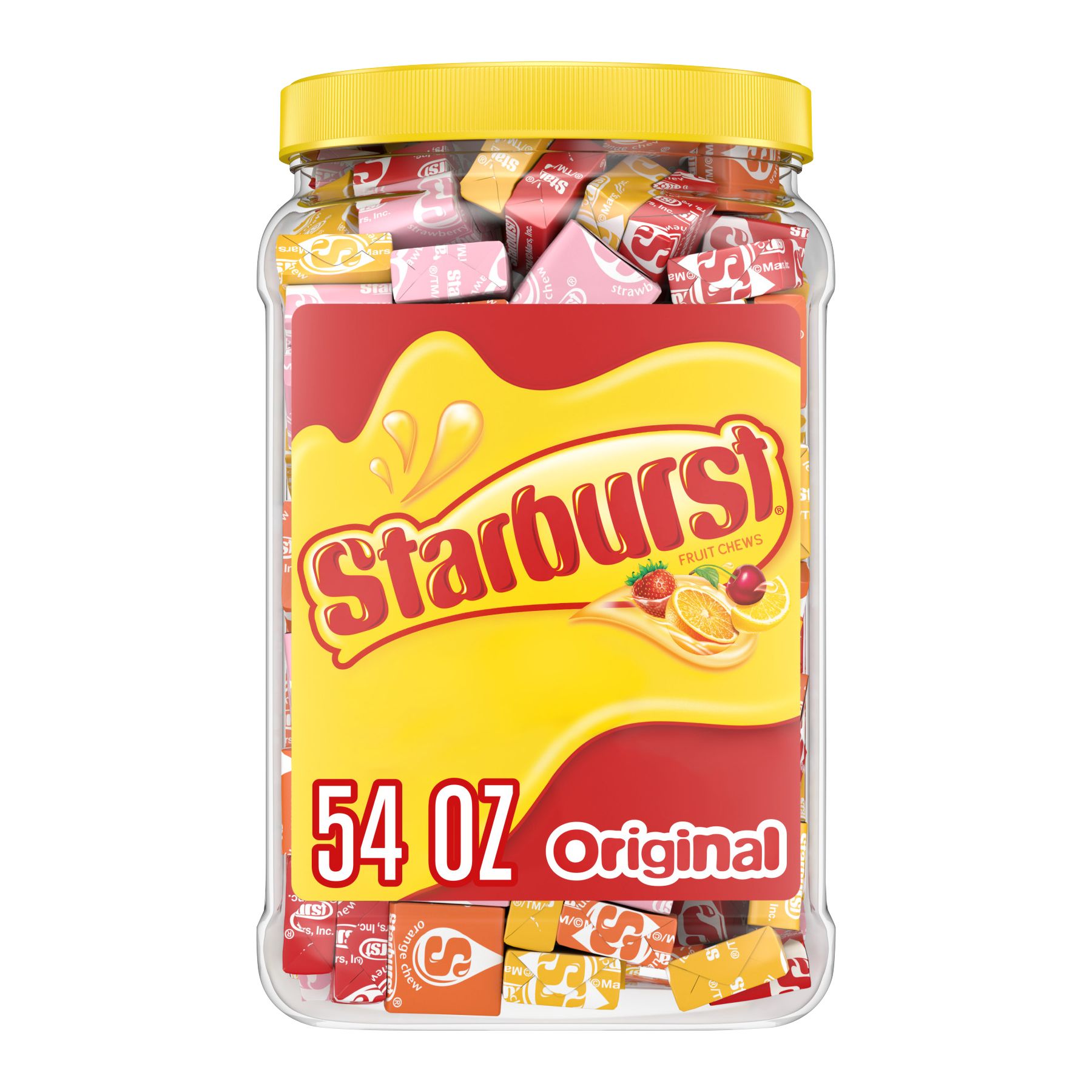 Starburst Original Fruit Chew Candy Jar