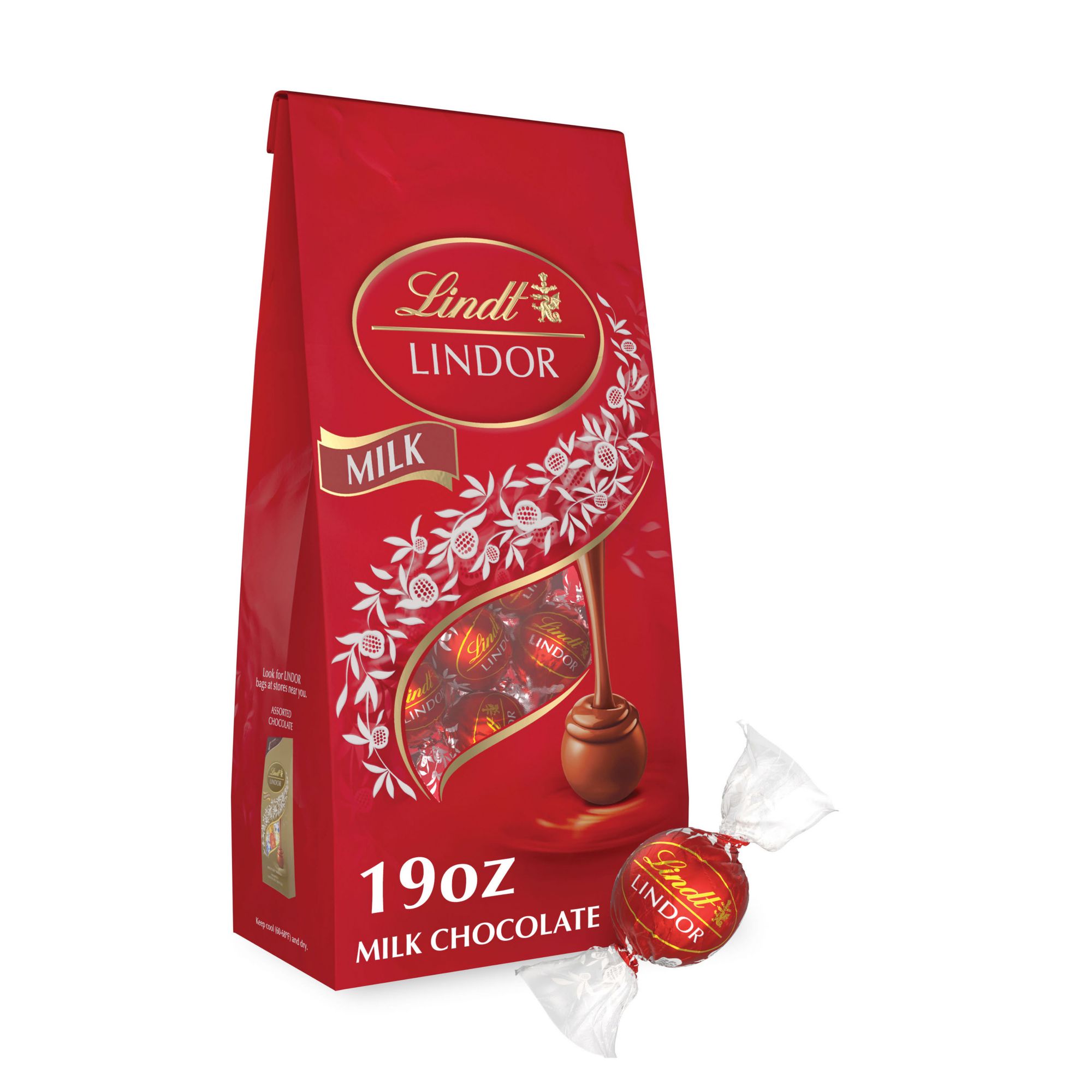 Lindt LINDOR Holiday Milk Chocolate Candy Truffles, Sweden