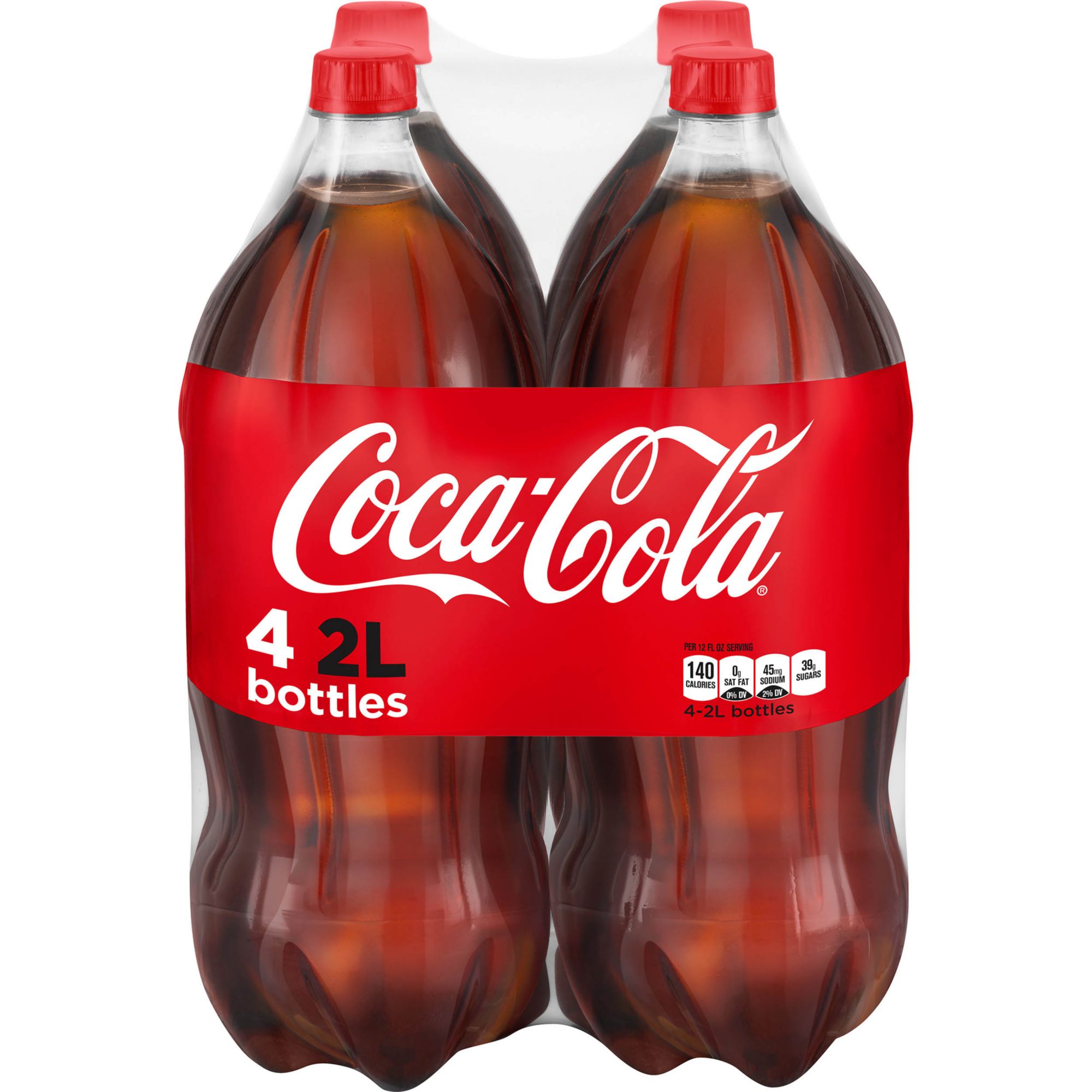 Coca-Cola Regular Soda, 4 pk./2L bottles