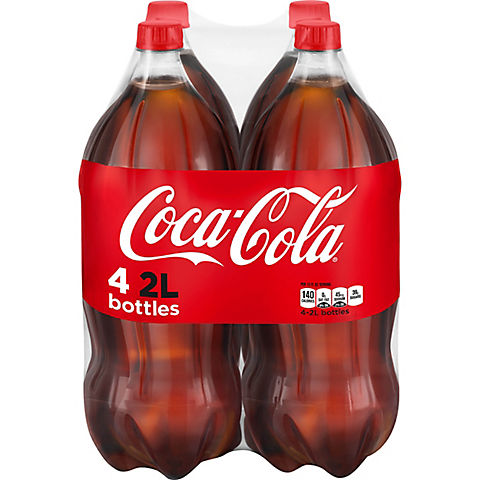 Coca-Cola Regular Soda, 4 pk./2L bottles