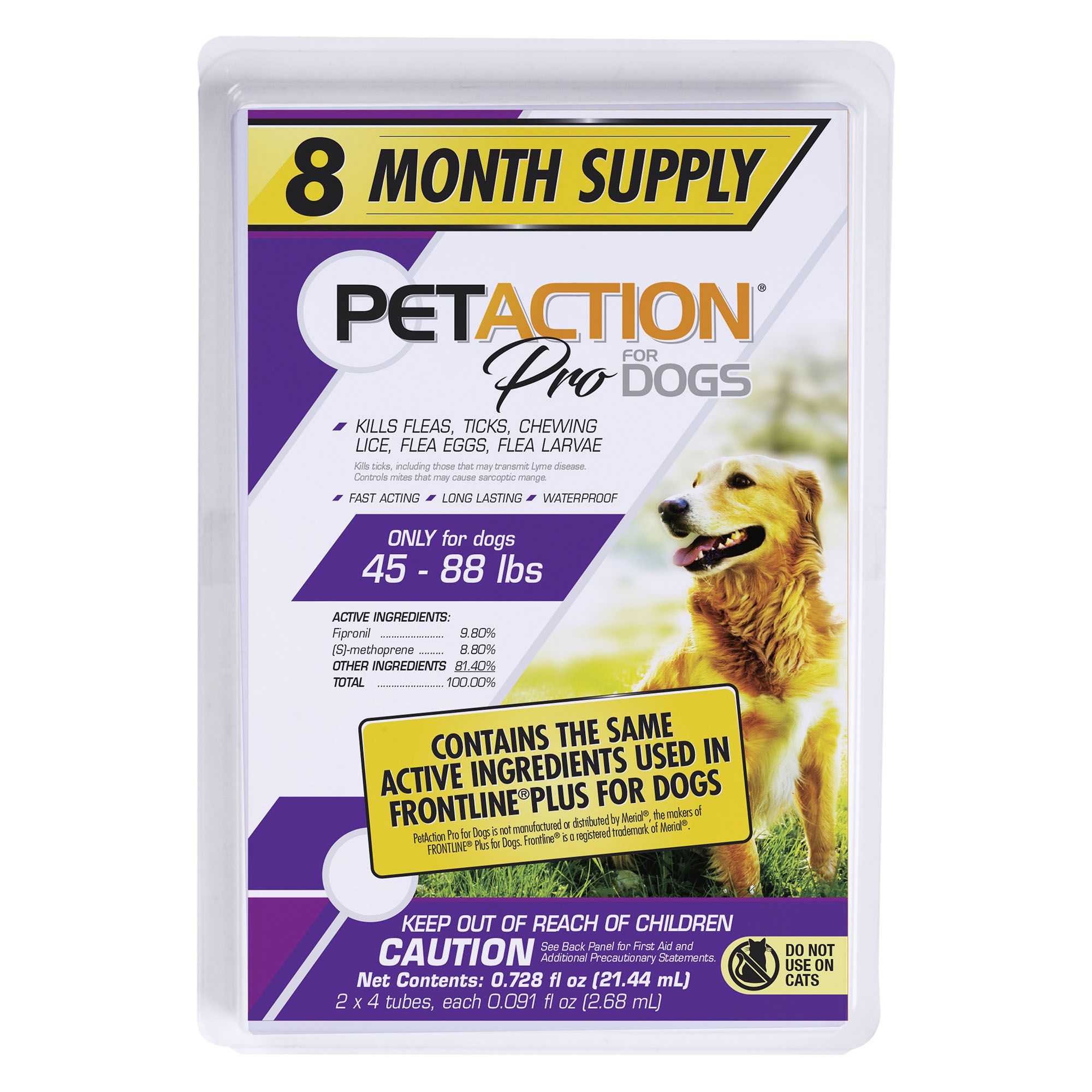 PetAction for Large Dogs 8 Month 8 ct. 0.091 fl. oz