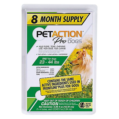 PetAction for Medium Dogs, 8 Month, 8 ct./0.045 fl. oz.