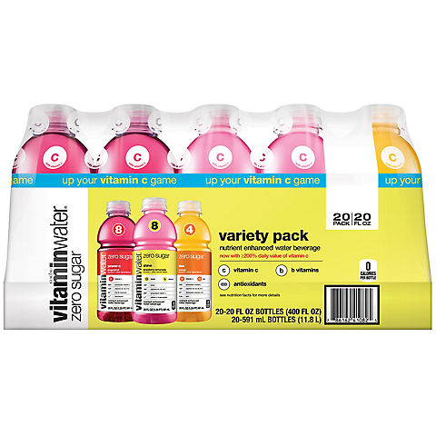 Glaceau Vitaminwater Zero Variety Pack , 20 pk./20 fl. oz.
