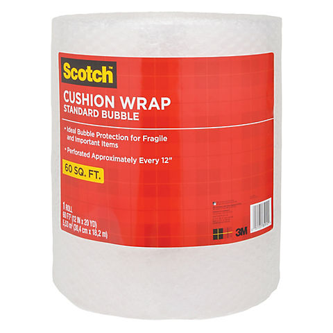 Scotch Standard Bubble Cushion Wrap, 60 sq. ft.