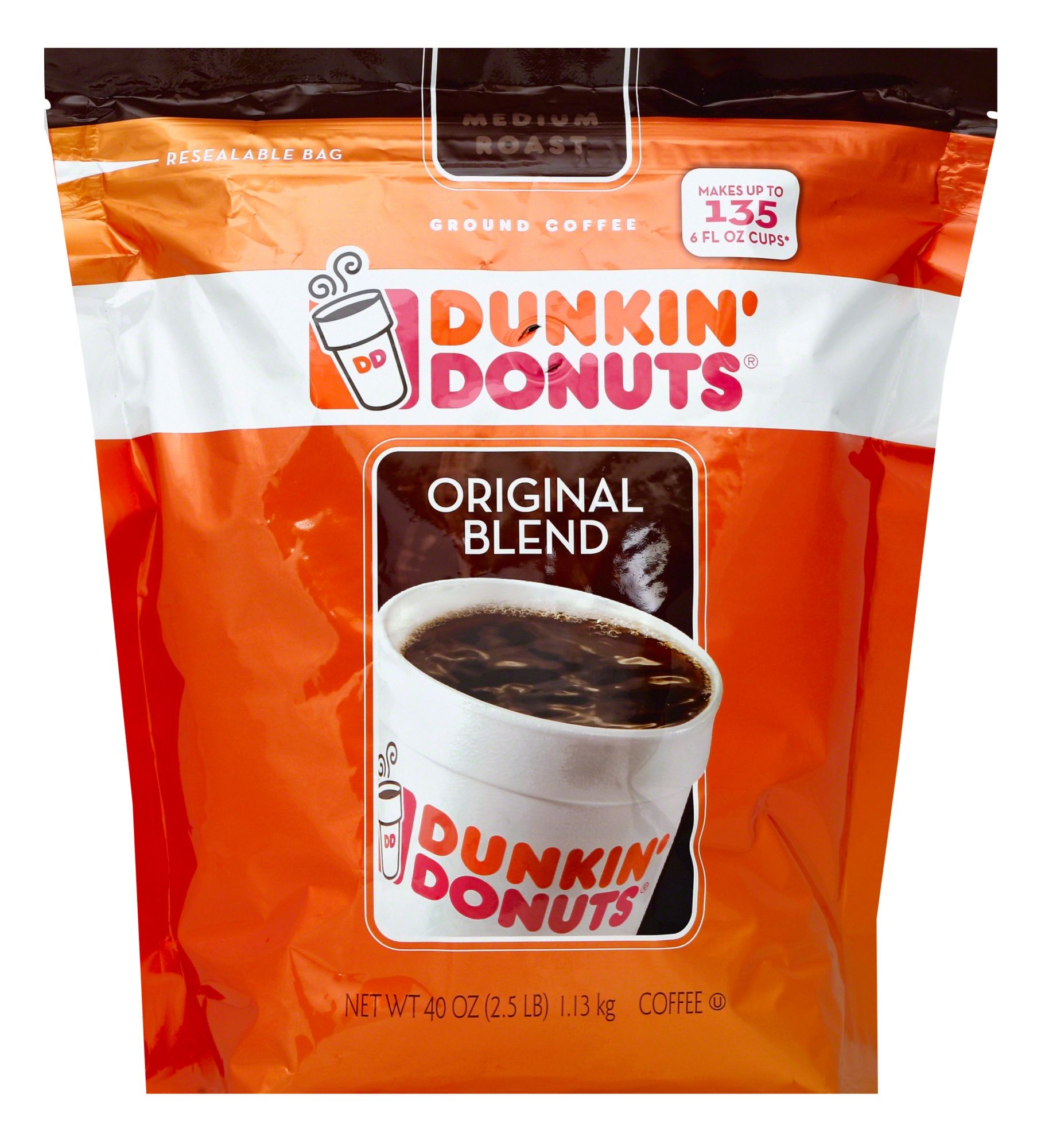 Dunkin Donuts Ground Coffee With Flip Top 40 Oz Bjs Wholesale Club