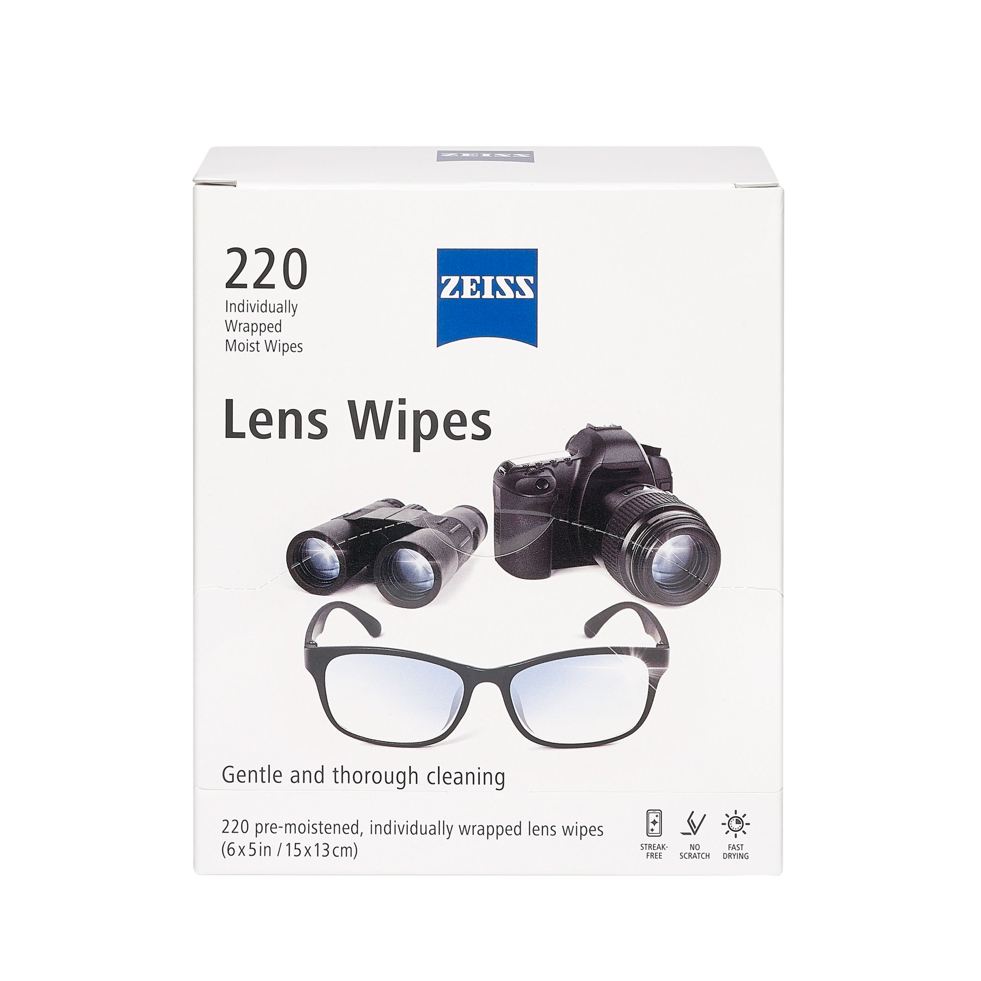 Lens Wipes with Microfiber Cloths - 400 Lens Cleaning Wipes and 10