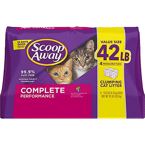 Scoop Away Complete Performance Clumping Cat Litter, 42 lbs.
