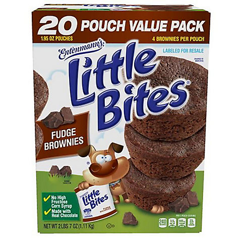 Entenmann's Little Bites Fudge Brownie, 20 ct.