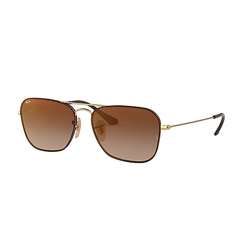 Ray-Ban Rb3603 Sunglasses - Gold Metal Frames and Brown Gradient Mirror Lenses
