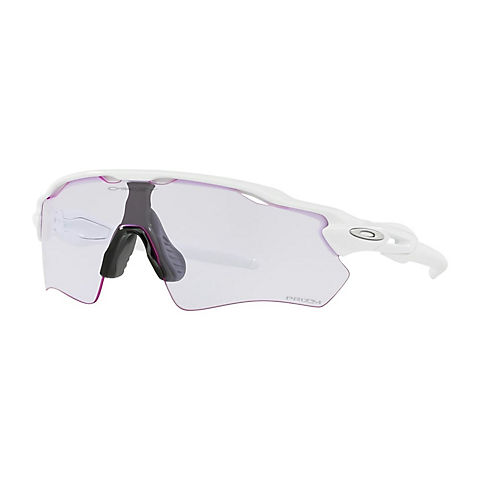 Oakley Radar EV Path Sunglasses with Polished White Frames and Prizm Low Light Lenses