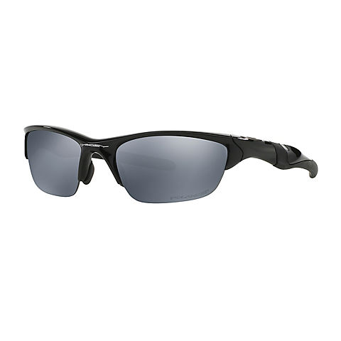 Oakley Half Jacket 2.0 Sunglasses with Polished Black Frames and Black Iridium Polarized Lenses