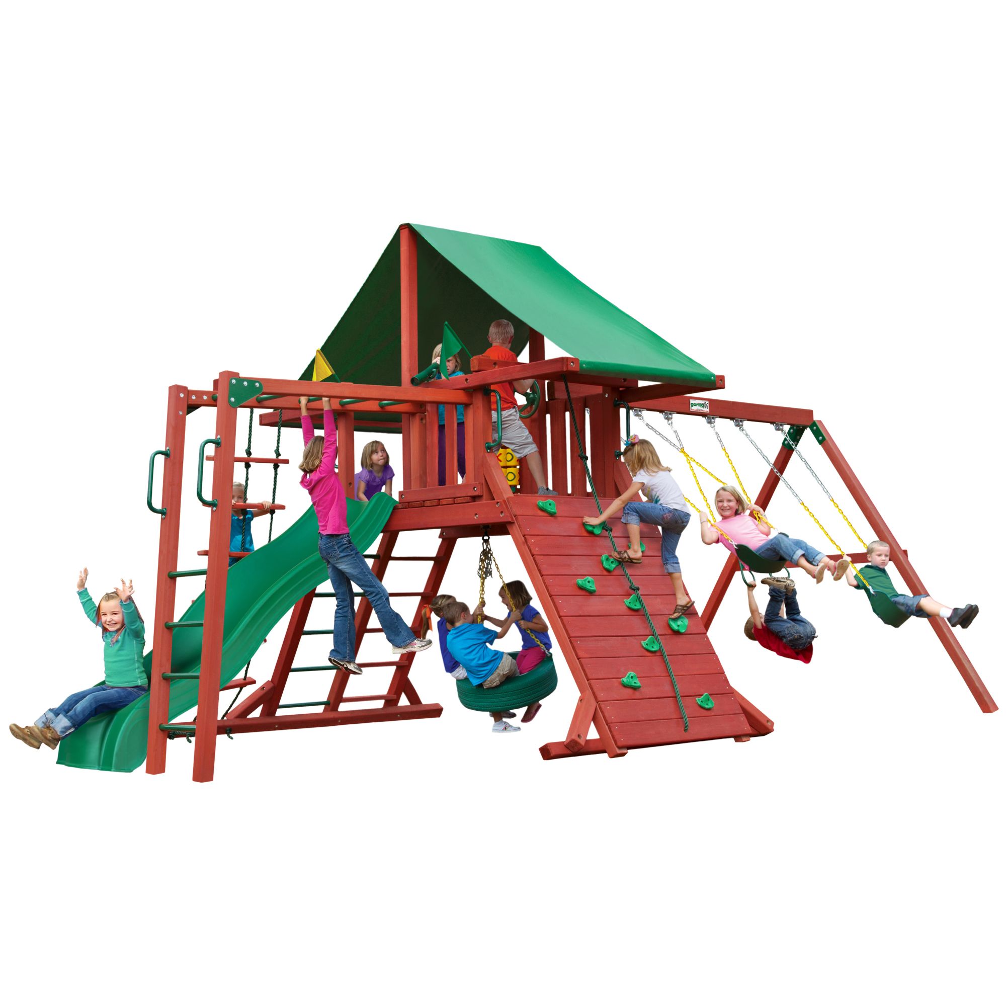 Gorilla Playsets Rockwood Wooden Swing Set