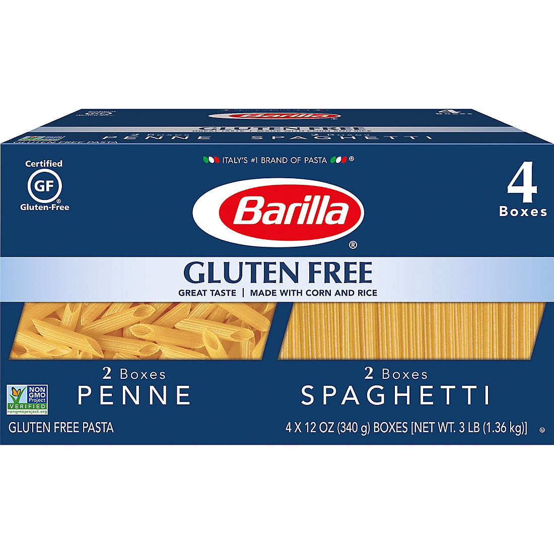 Barilla Gluten Free Penne and Spaghetti Variety Pack, 4 pk. | BJ\'s  Wholesale Club