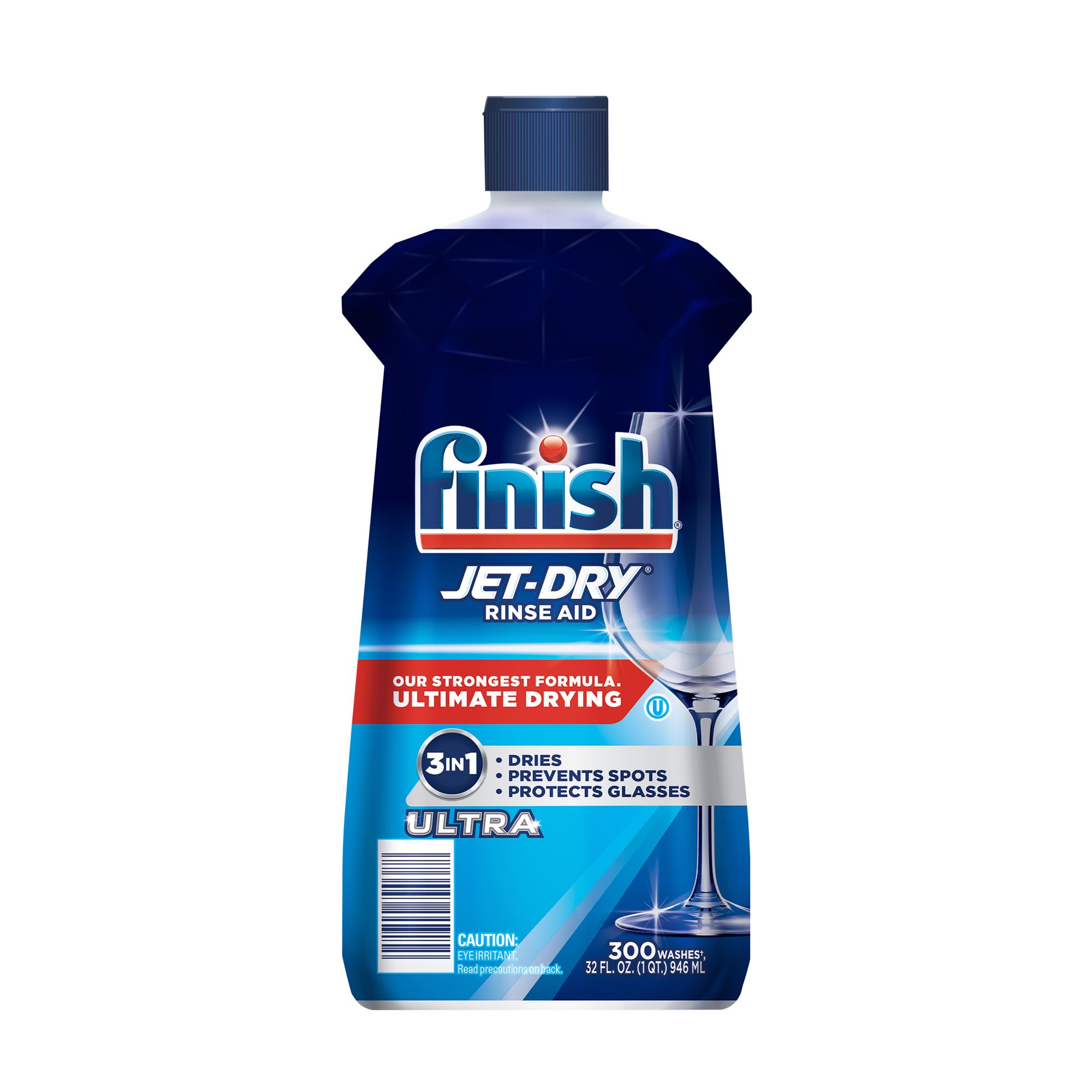 Finish Jet-Dry Ultra Rinse Aid Dishwasher Rinse Agent and Drying Agent, 32  oz.