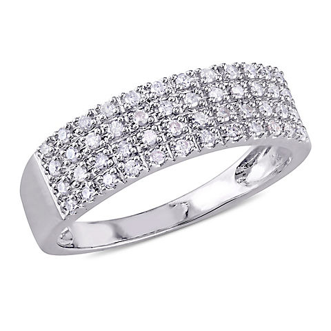 1/4 ct. t.w. Diamond Pave Anniversary Band in Sterling Silver