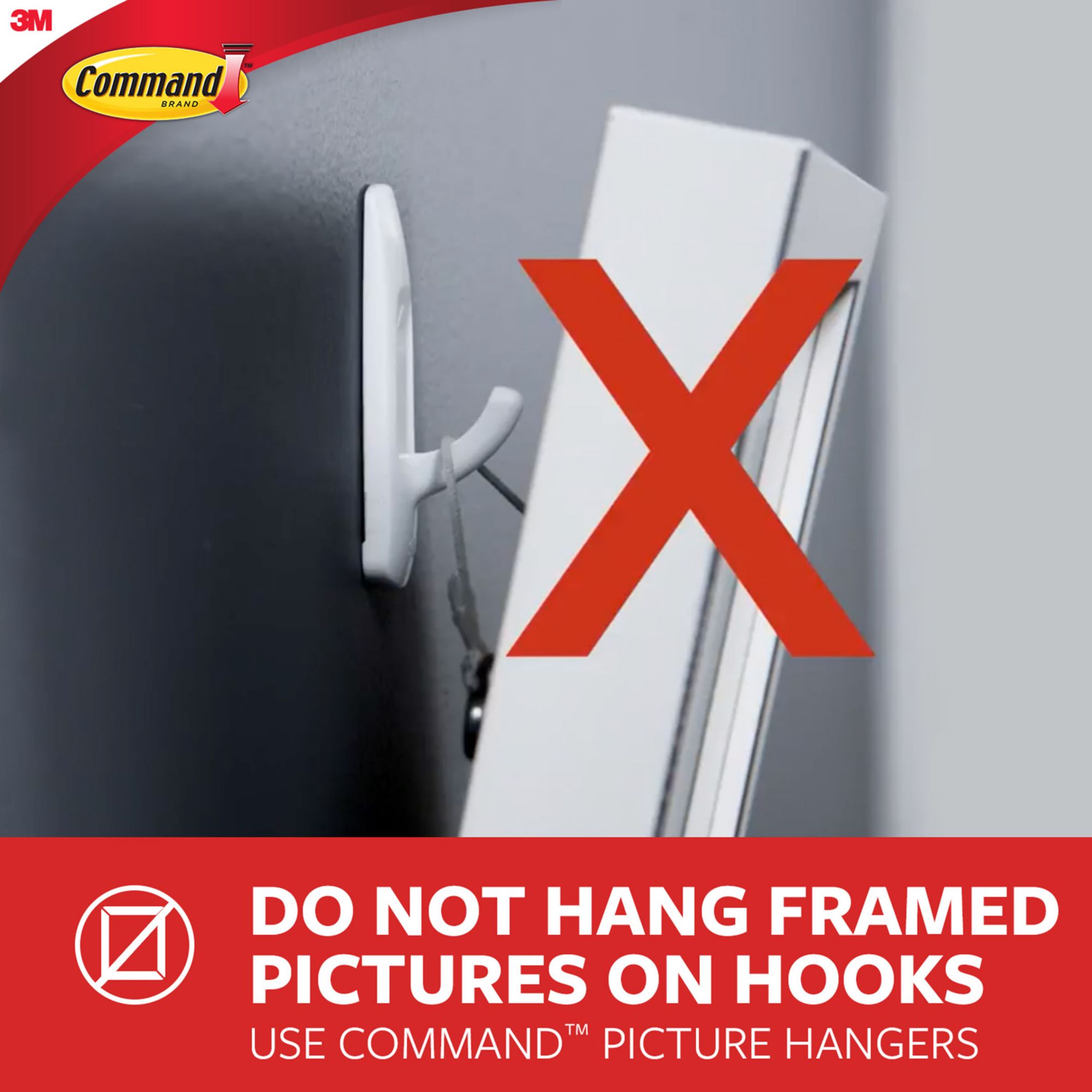 Command Damage-Free Hanging Metal Hooks