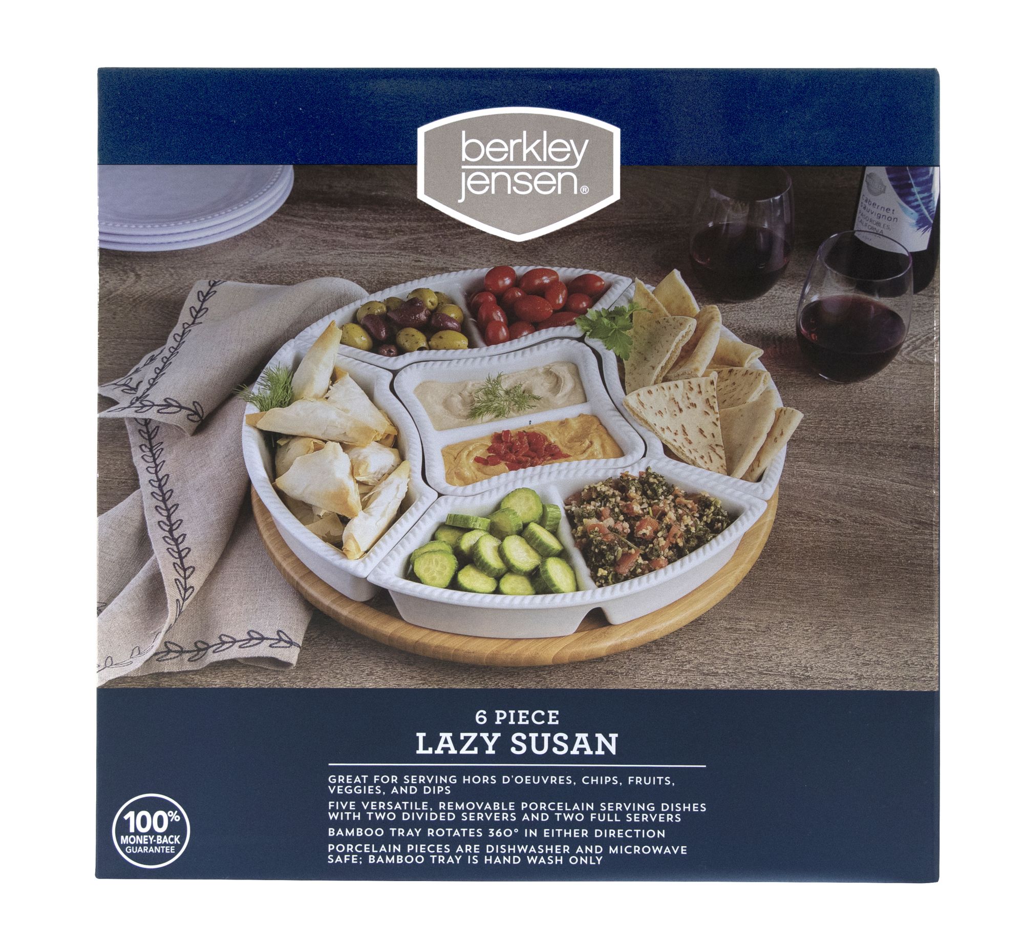 Lazy susan serving outlet dish