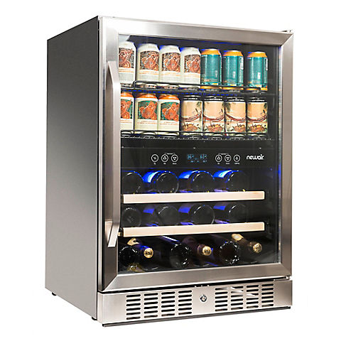 NewAir 70-Can 20-Bottle Dual Zone Wine and Beverage Fridge