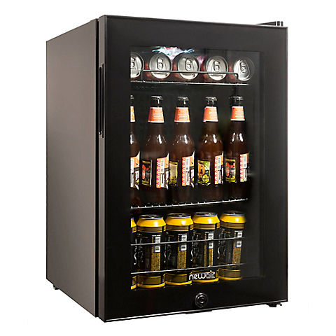 NewAir 90-Can Beverage Refrigerator - Black