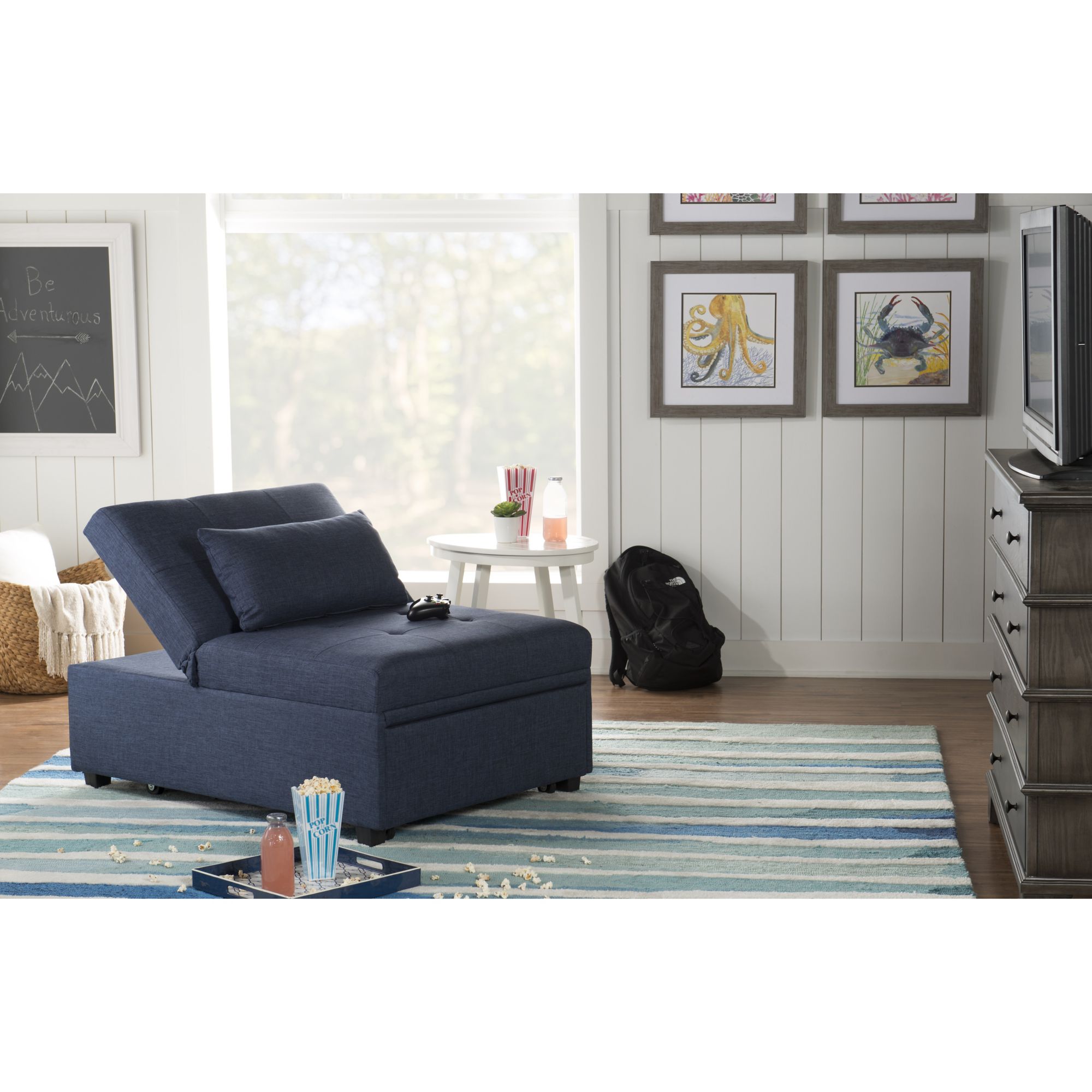 Boston Convertible Chair: Modern Sleeper Chair for Small Spaces