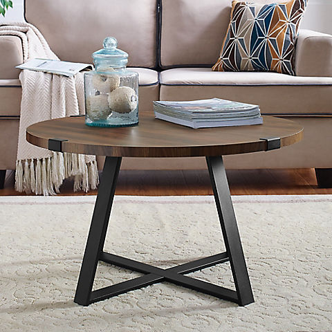 W. Trends Farmhouse 30" Round Coffee Cocktail Table